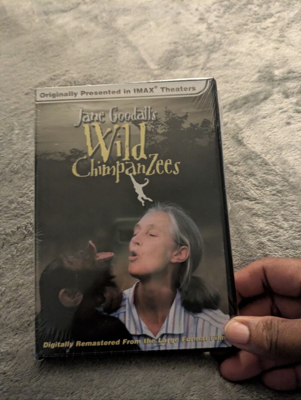 Jane Goodall's Wild Chimpanzees DVD - Black Cover New.. Sealed